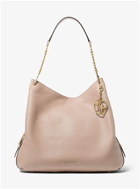 michael kors tasche lillie chain|Lillie Large Pebbled Leather Shoulder Bag .